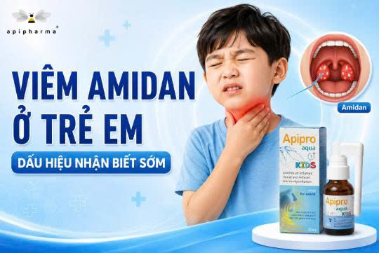 Viêm amidan ở trẻ em thường gây đau họng, sốt, ho và khó nuốt. Tìm hiểu dấu hiệu nhận biết sớm và cách chăm sóc trẻ hiệu quả tại nhà.